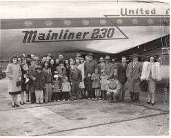 Dovid-Shlaima Eisenberg's family who gathered in Detroit to see him off to Los Angeles.